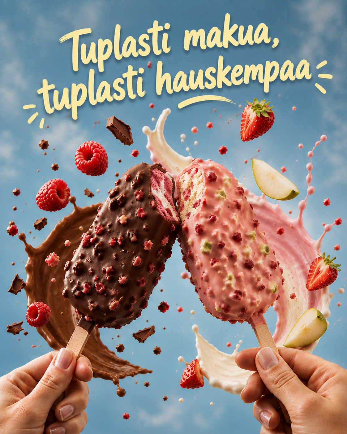 Ice cream bar ad